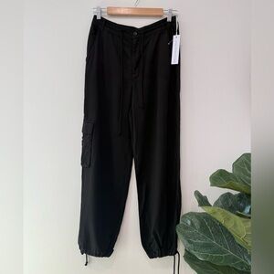 Young Fabulous & Broke Black Cargo Drawstring Joggers